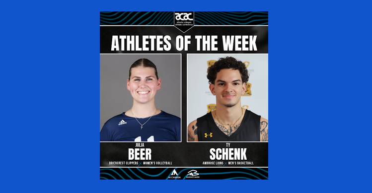 ACAC Athlete of the Week - Ty Schenk
